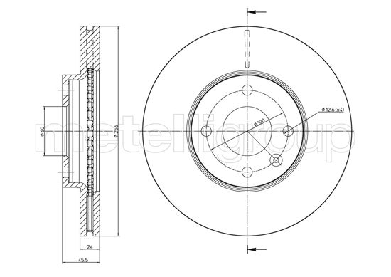 CIFAM 800-1465C Bremsscheibe