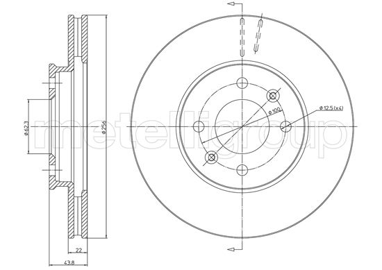 CIFAM 800-1479C Bremsscheibe