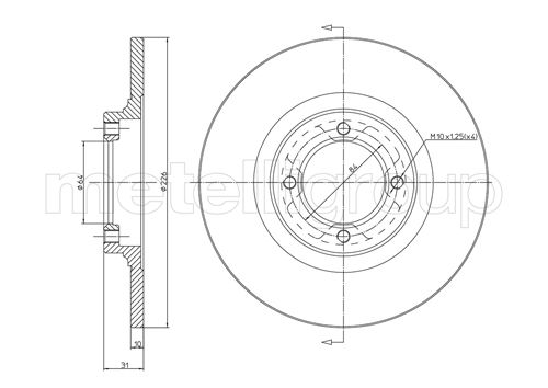 CIFAM 800-149 Bremsscheibe