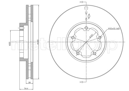 CIFAM 800-1494 Bremsscheibe