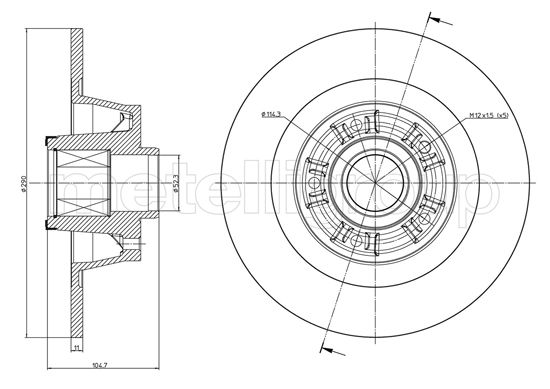 CIFAM 800-1499 Bremsscheibe