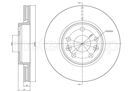 CIFAM 800-1563C Bremsscheibe