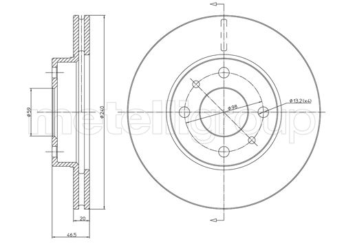 CIFAM 800-157 Bremsscheibe