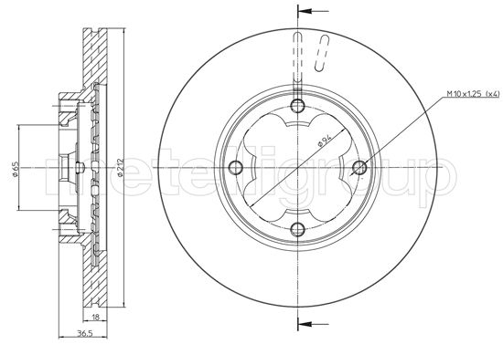 CIFAM 800-1619 Bremsscheibe