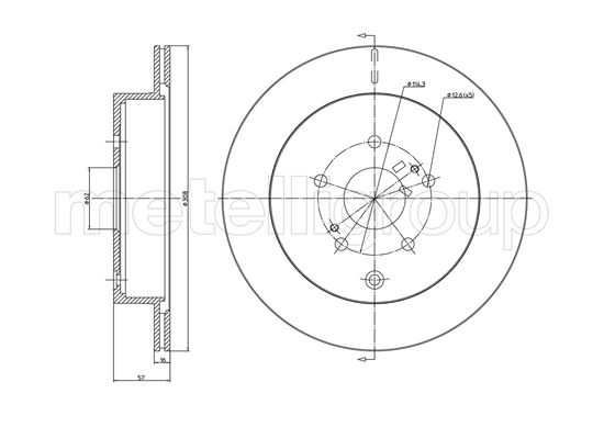 CIFAM 800-1639C Bremsscheibe