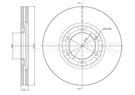 CIFAM 800-1647 Bremsscheibe