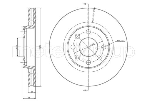 CIFAM 800-166 Bremsscheibe