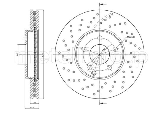 CIFAM 800-1707FC Bremsscheibe