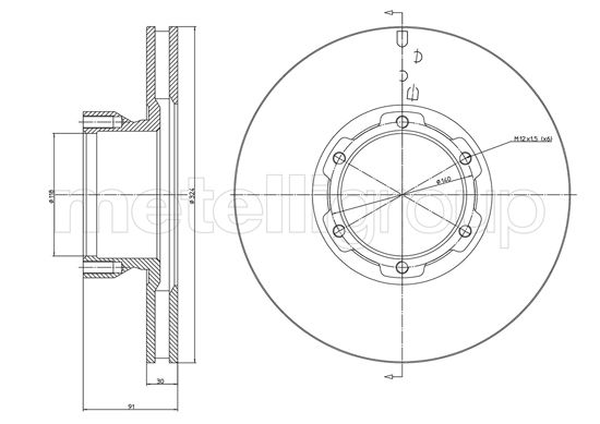 CIFAM 800-1714 Bremsscheibe