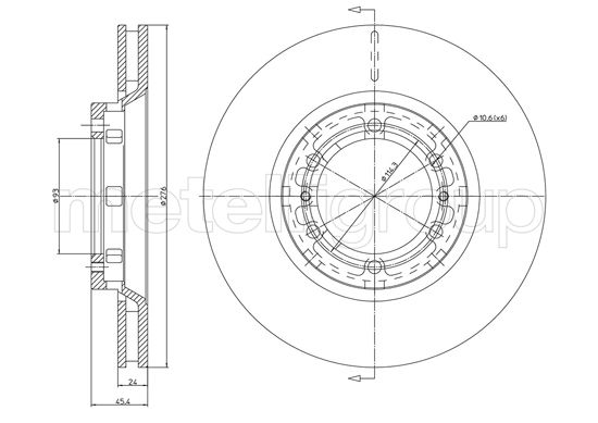 CIFAM 800-1722C Bremsscheibe