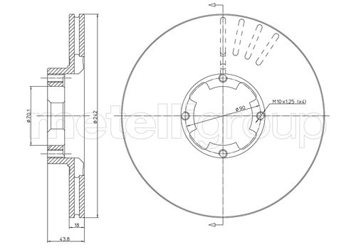 CIFAM 800-173 Bremsscheibe