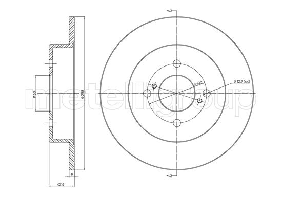 CIFAM 800-1732 Bremsscheibe