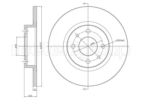 CIFAM 800-179 Bremsscheibe