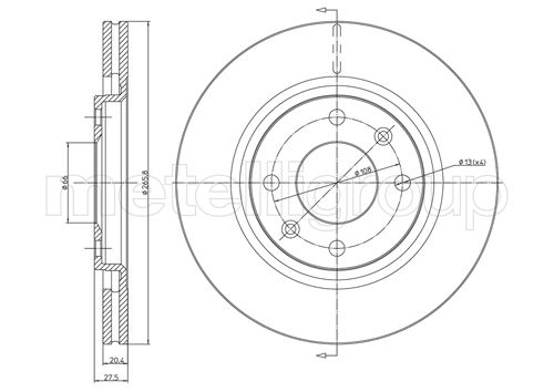 CIFAM 800-191 Bremsscheibe