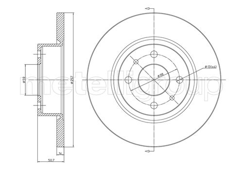 CIFAM 800-192 Bremsscheibe