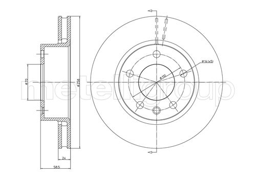 CIFAM 800-194 Bremsscheibe