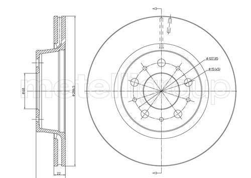 CIFAM 800-201 Bremsscheibe