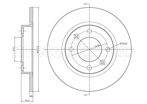 CIFAM 800-217 Bremsscheibe