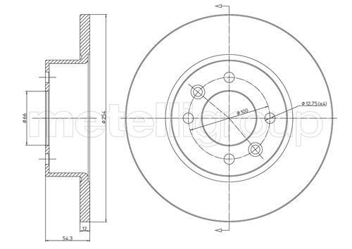 CIFAM 800-218 Bremsscheibe