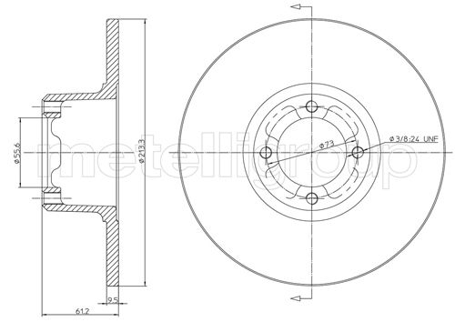 CIFAM 800-220 Bremsscheibe