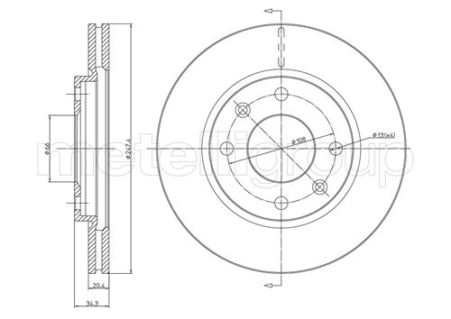 CIFAM 800-238 Bremsscheibe