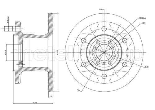 CIFAM 800-241 Bremsscheibe