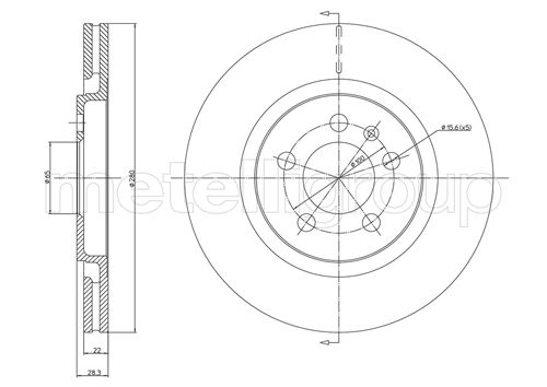 CIFAM 800-242 Bremsscheibe