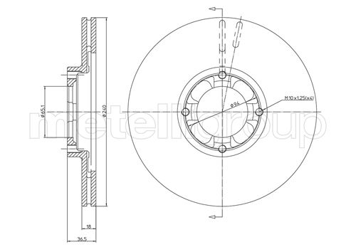 CIFAM 800-254 Bremsscheibe