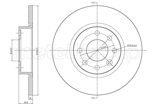 CIFAM 800-260 Bremsscheibe