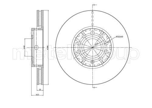 CIFAM 800-262C Bremsscheibe