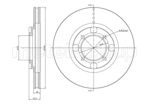 CIFAM 800-272 Bremsscheibe