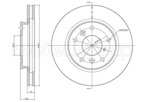 CIFAM 800-274 Bremsscheibe