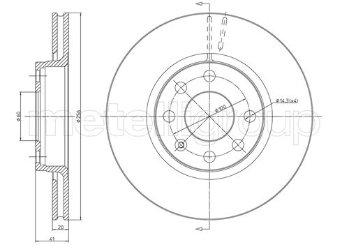 CIFAM 800-284 Bremsscheibe