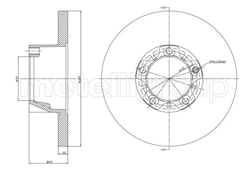 CIFAM 800-291 Bremsscheibe