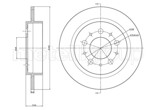 CIFAM 800-311 Bremsscheibe