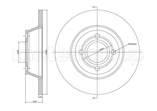 CIFAM 800-329 Bremsscheibe