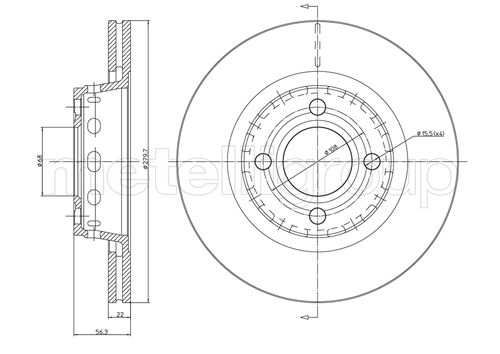 CIFAM 800-330 Bremsscheibe