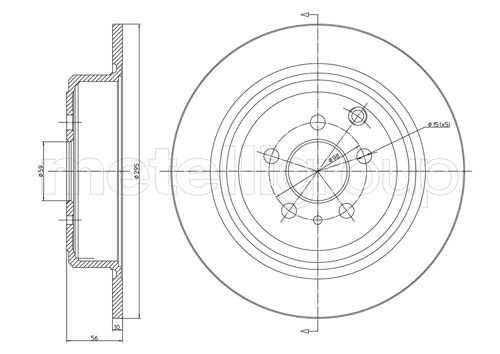 CIFAM 800-337 Bremsscheibe