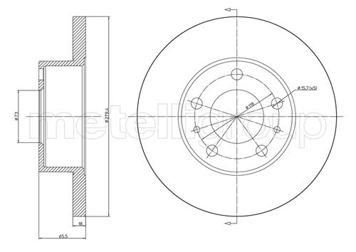 CIFAM 800-339 Bremsscheibe