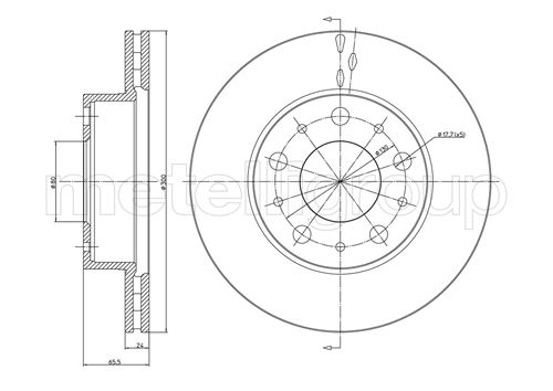 CIFAM 800-341 Bremsscheibe