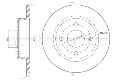 CIFAM 800-348 Bremsscheibe