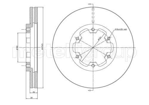 CIFAM 800-349 Bremsscheibe