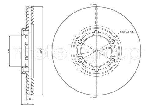 CIFAM 800-351 Bremsscheibe