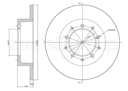 CIFAM 800-359 Bremsscheibe