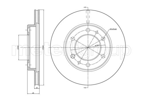 CIFAM 800-364 Bremsscheibe