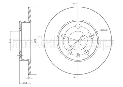 CIFAM 800-366C Bremsscheibe