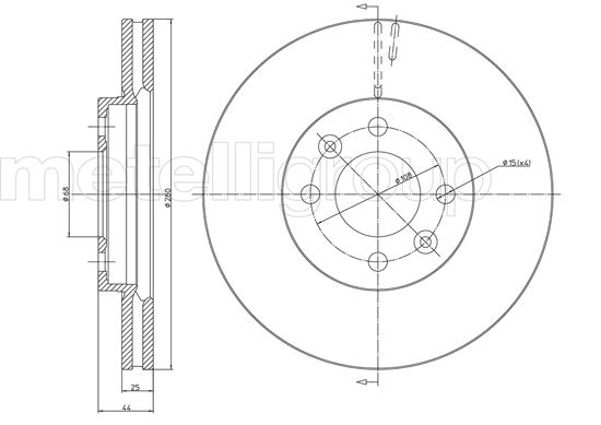 CIFAM 800-381 Bremsscheibe