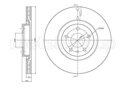 CIFAM 800-387 Bremsscheibe