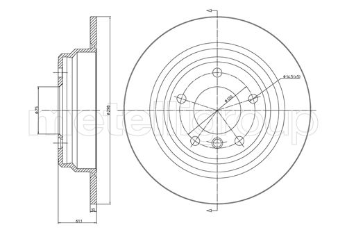 CIFAM 800-397C Bremsscheibe