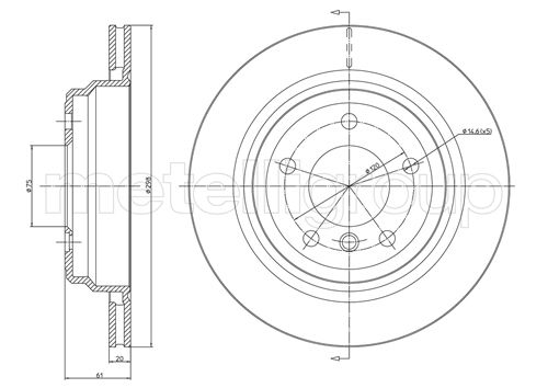 CIFAM 800-398C Bremsscheibe